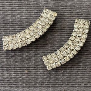 Vintage rhinestone shoe clips